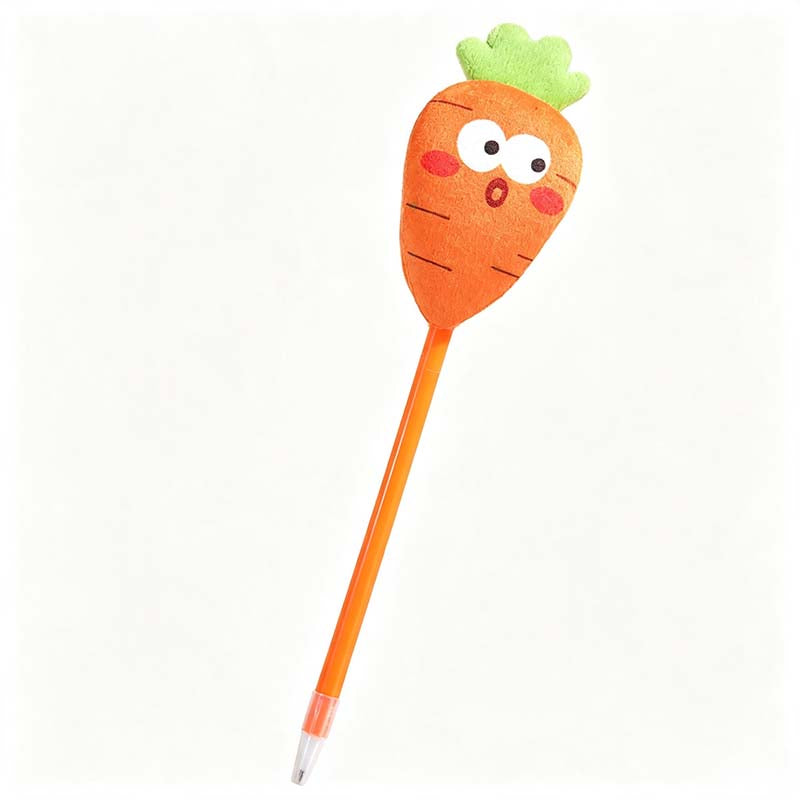 Vegetable Plush Topper Gel Pen
