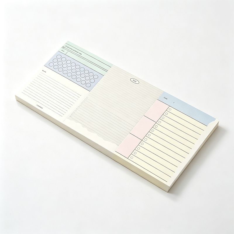 Pastel Three Section Memo Pad