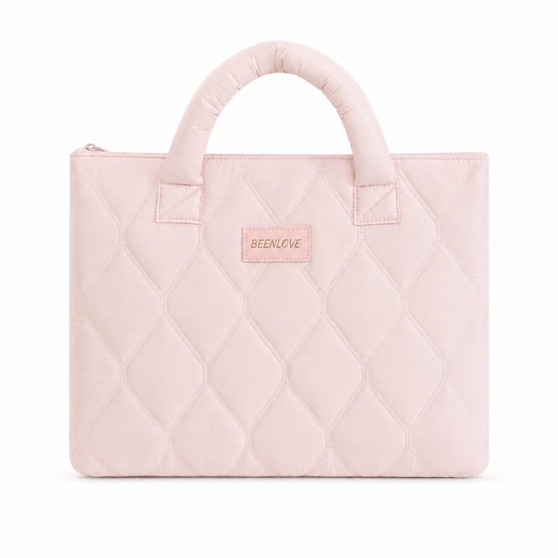 14-15Inch Quilted Nylon Handheld Laptop Bag