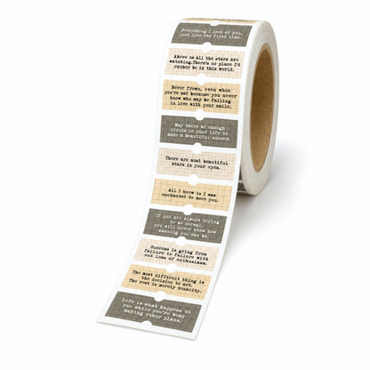 Vintage Word Label Sticker Sheet