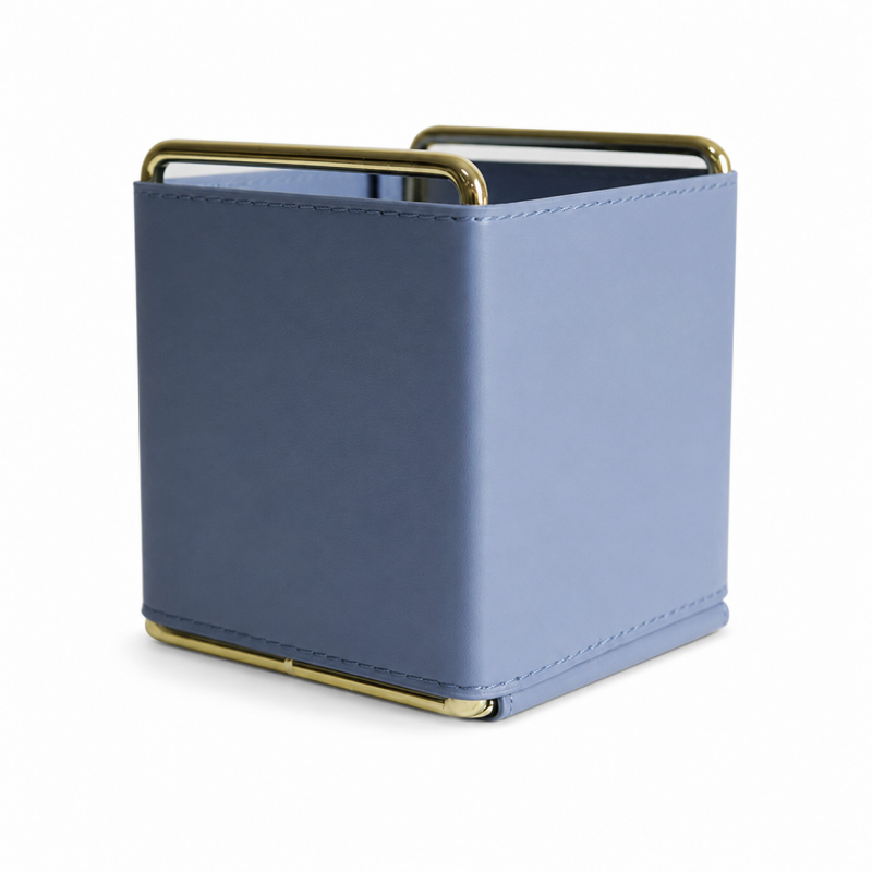 Structured Leather Look Storage Box