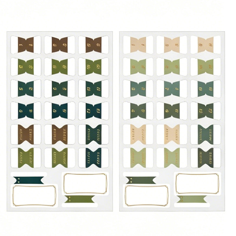 Vintage Gold-Foil Index Tabs