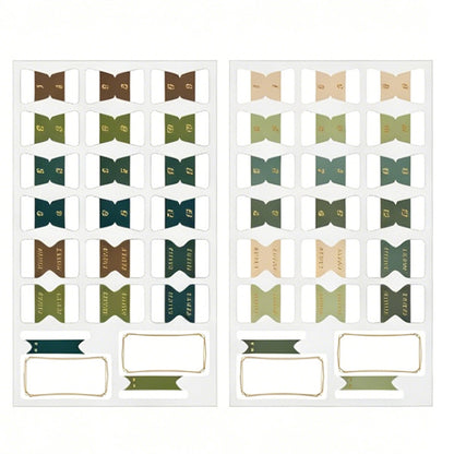 Vintage Gold-Foil Index Tabs