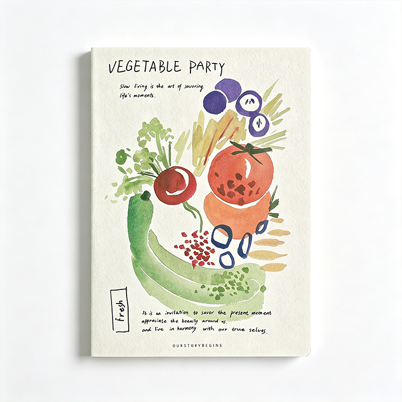 Food Diary Illustrated Pocket Notebook