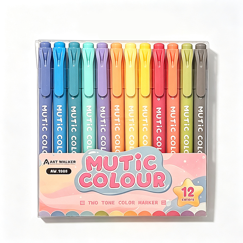 Double-Headed Highlighter Marker Set