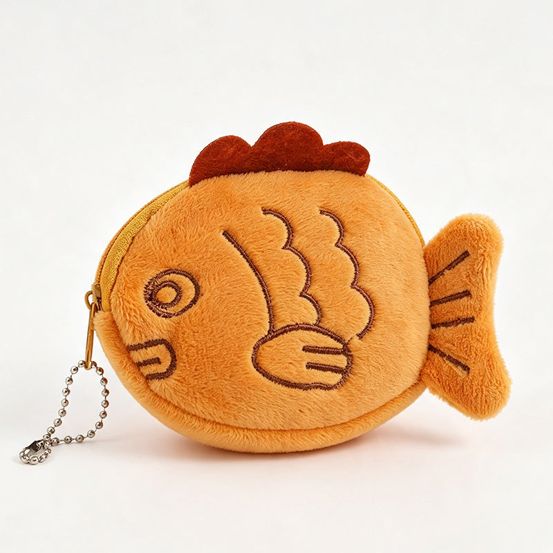 Taiyaki Fish Plush Coin Purse