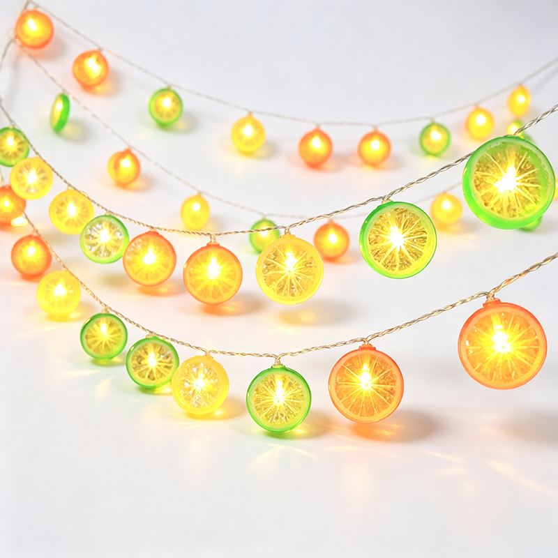 Lemon Slice Battery Operated String Lights