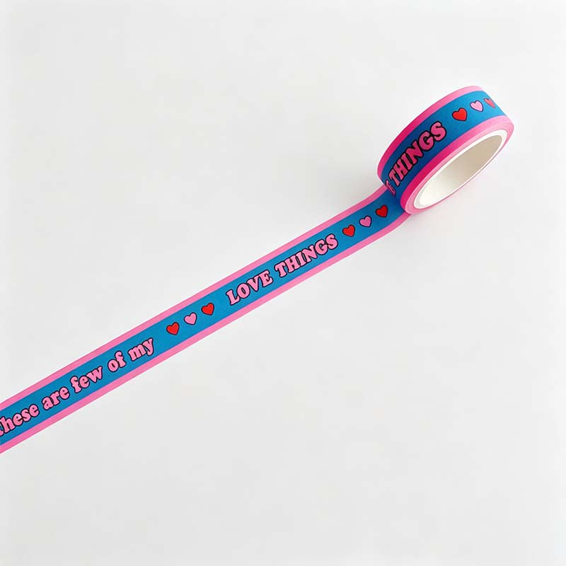 Bubble Letter Washi Tape Sticker Tape