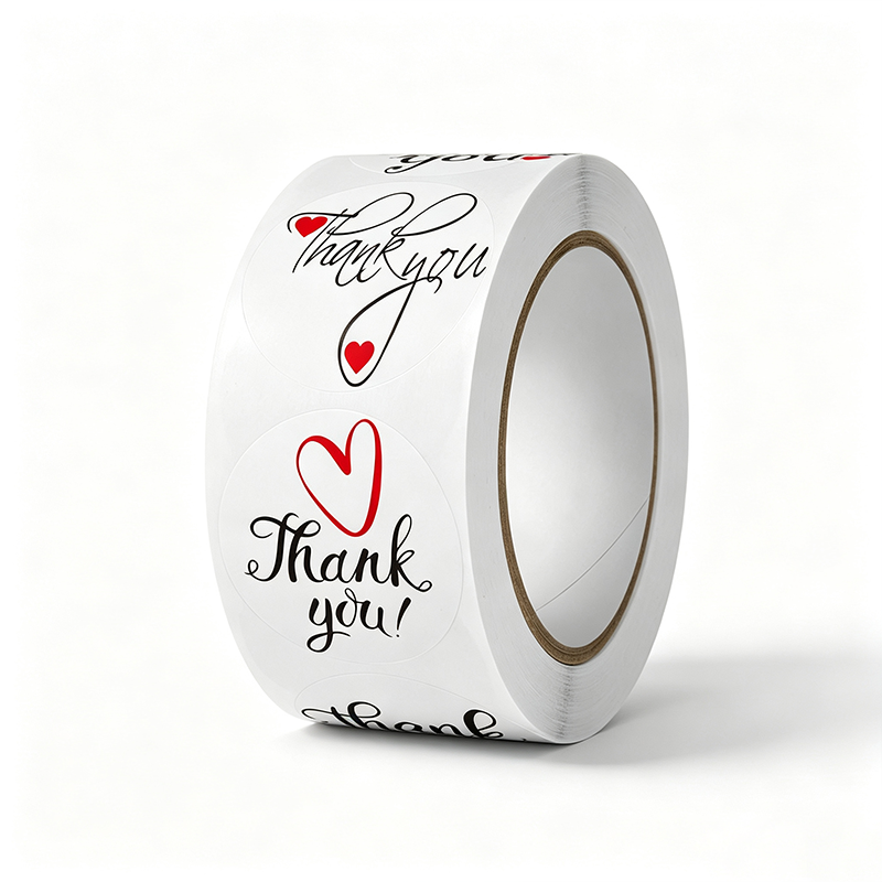 Positive Floral Seal Sticker Roll
