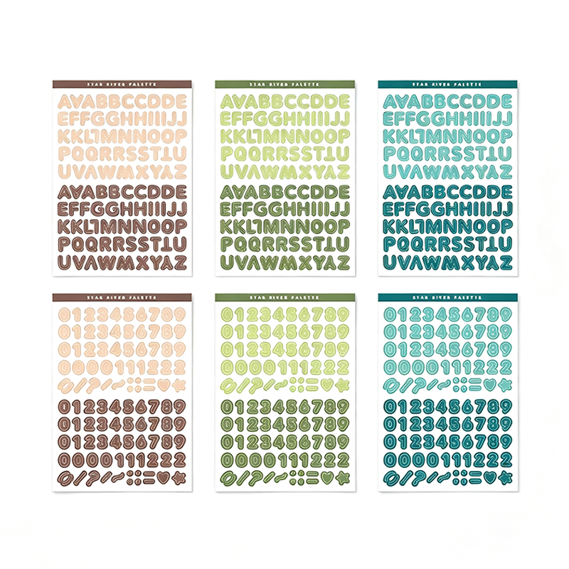 Color Grid Mini Sticker Sheets