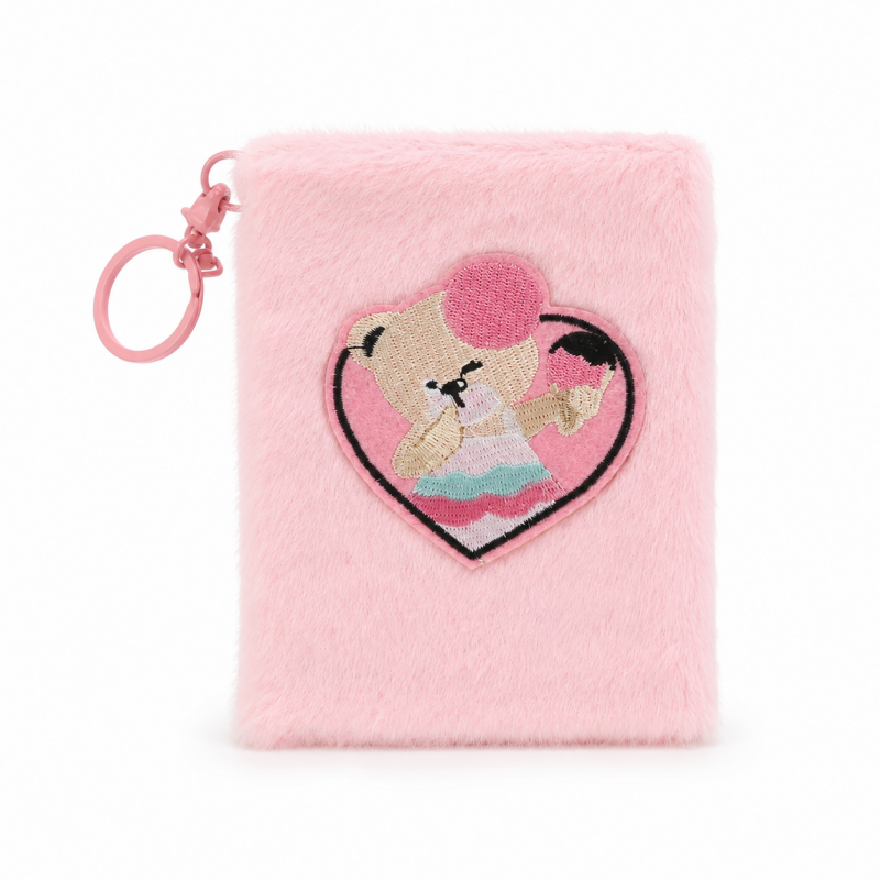 10 Cupcake Plush Keychain Notebook