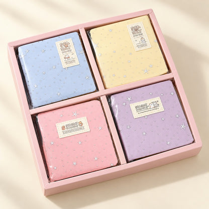 Cute Star Pattern Square Pocket Notebook-Assorted Set of 12