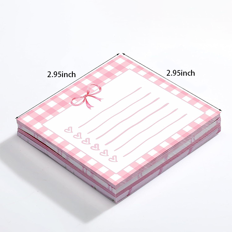Pink Ribbon Frame Sticky Notes