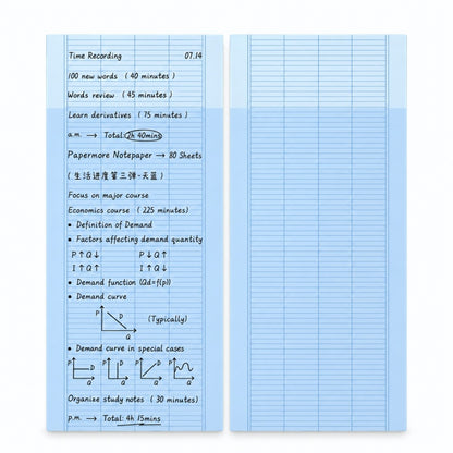 Minimalist Slender Grid Habit Tracker Memo Pad