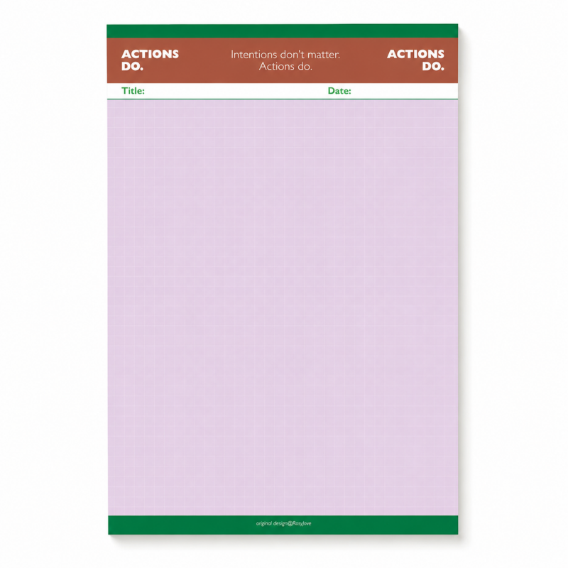Color Block Schedule Note Pad