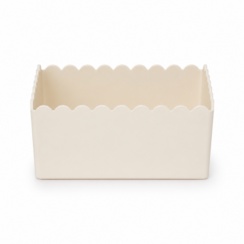 Scalloped Open Storage Tray