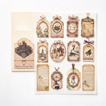 Translucent Glassine Tag Stickers for Layered Journal Collage