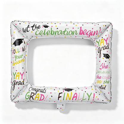 Celebration Photo Booth Frame Foil Balloons – 50-Piece Pack