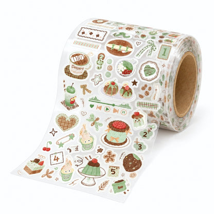 Bakery Sweets Die-Cut PET Sticker Tape