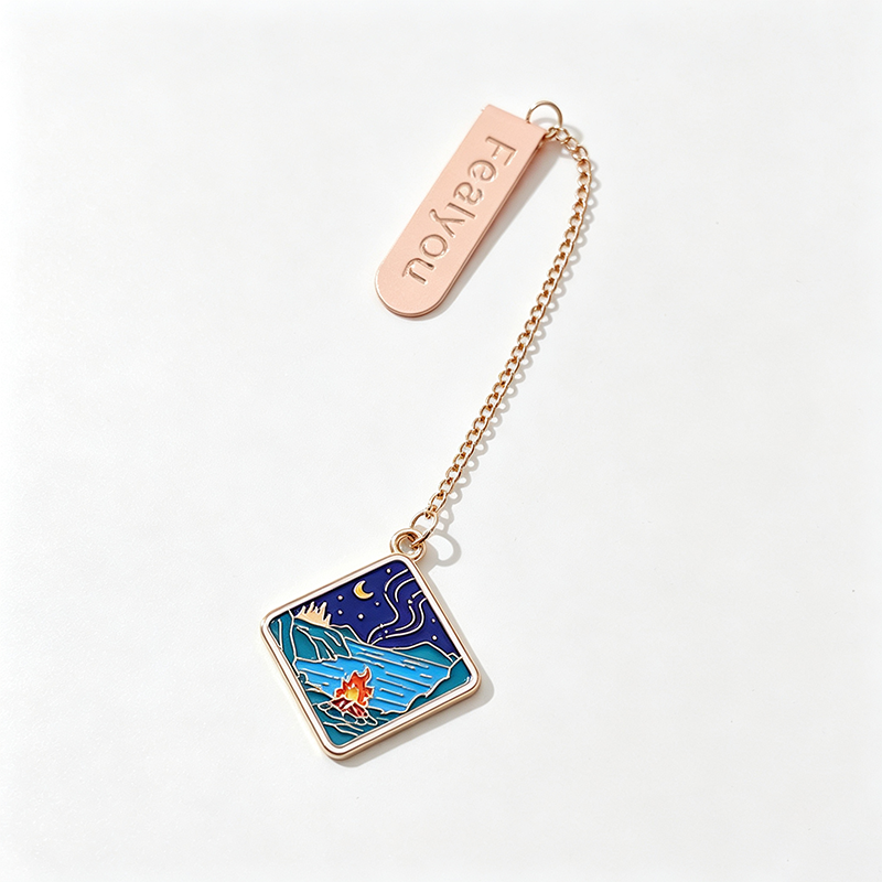 Scenic Pendant Metal Bookmark