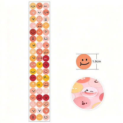 Emoticon Ball PET Stickers