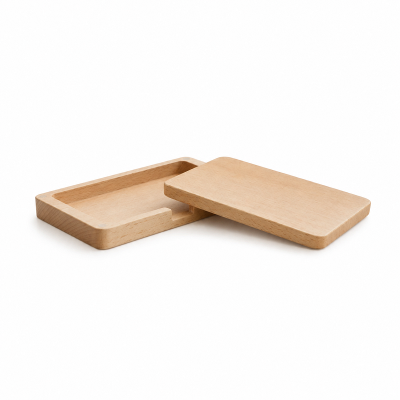 Natural Wood Business Card Case