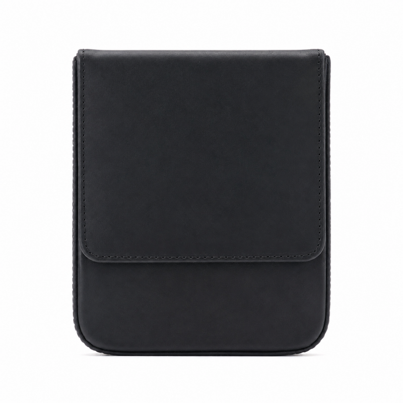 Magnetic Folding Leather Pencil Case
