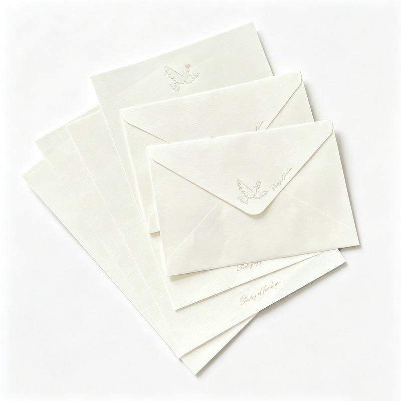 Foil Floral Animal Envelope Set