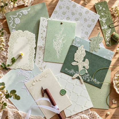 Botanical Relief-Embossed Letter Collection