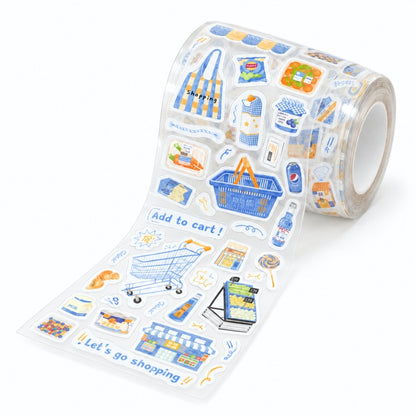 Coffee House Daily Life Die-Cut PET Sticker Tape