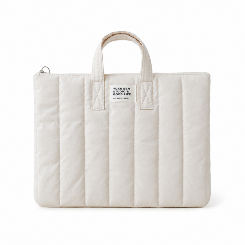 Padded Nylon Handheld Laptop Tote