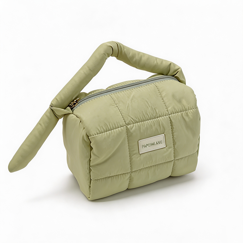 Quilted Travel Cosmetic Bag
