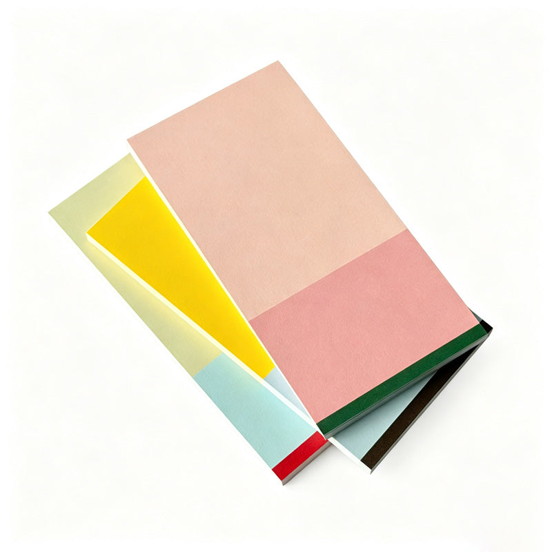 Color Block Long Note Pad Non-Adhesive Message Paper