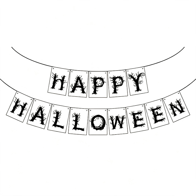 Happy Halloween Letter Banner Collection