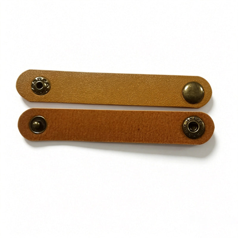 100 Snap Button Leather Cable Tie