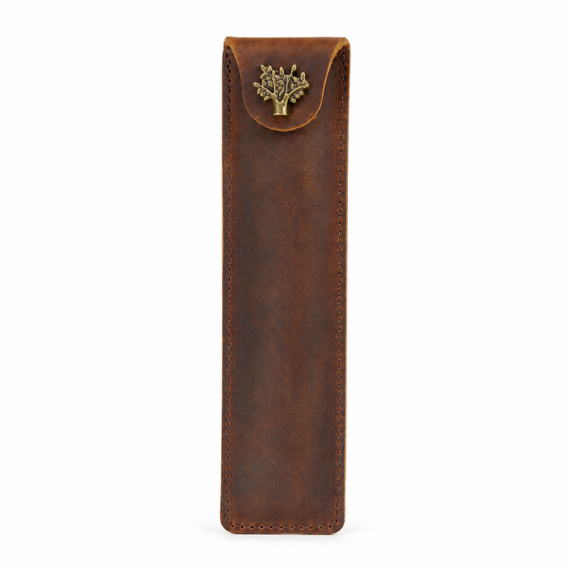 Vintage Genuine Leather Pen Case