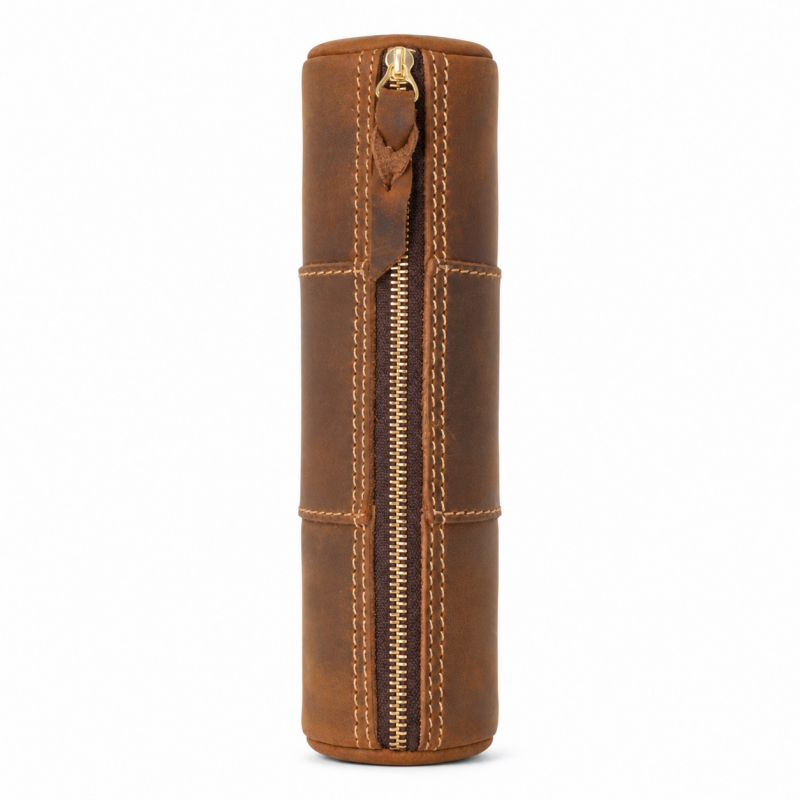 Genuine Leather Vintage Pen Pouch