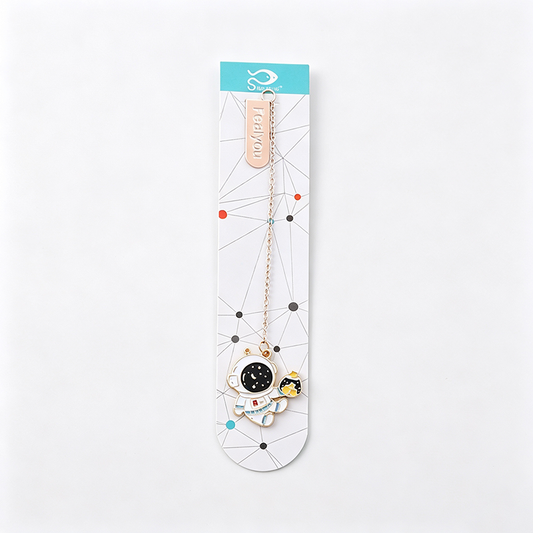 Astronaut Charm Metal Bookmark