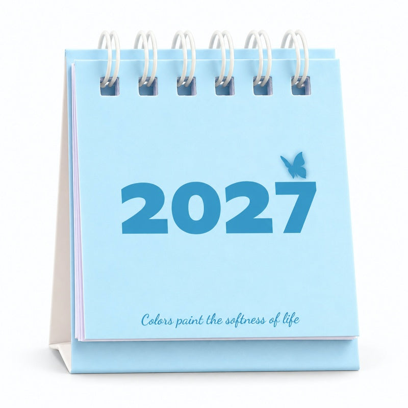 Minimalist Stand-Up Desk Calendar