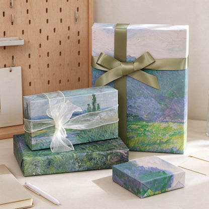 Monet Flower Field Wrapping Paper