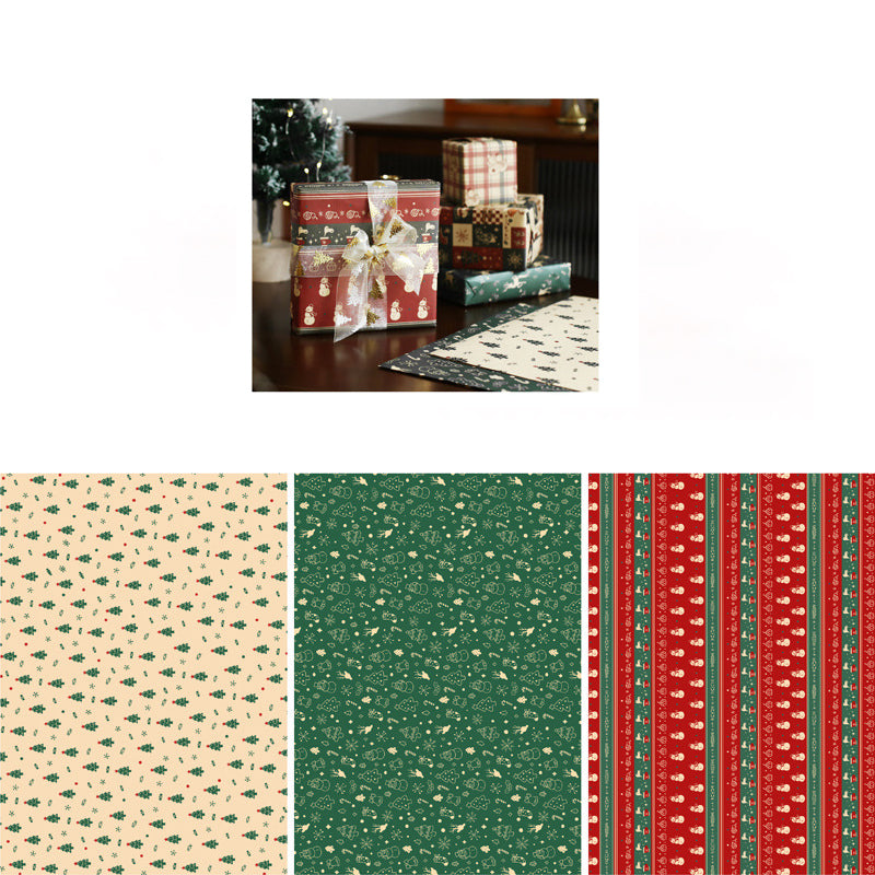 Merry Patchwork Christmas Wrapping Paper