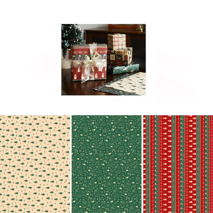 Merry Patchwork Christmas Wrapping Paper