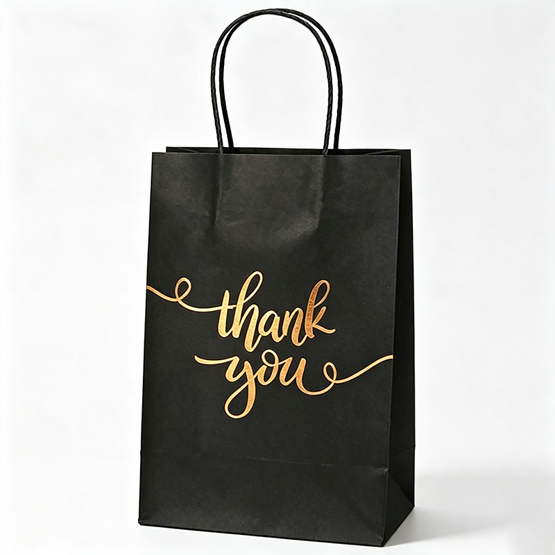 Gold-Foil Thank You Gift Bag – Pack of 10