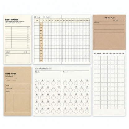 Fold-Out Planner Note Sheets