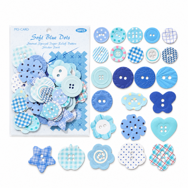 Button Collector Relief Stickers