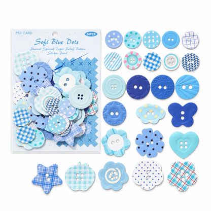 Button Collector Relief Stickers