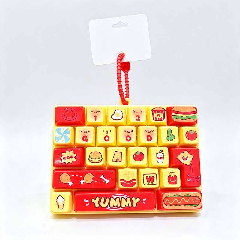 Happy 26 Key Keyboard Fidget Keychain