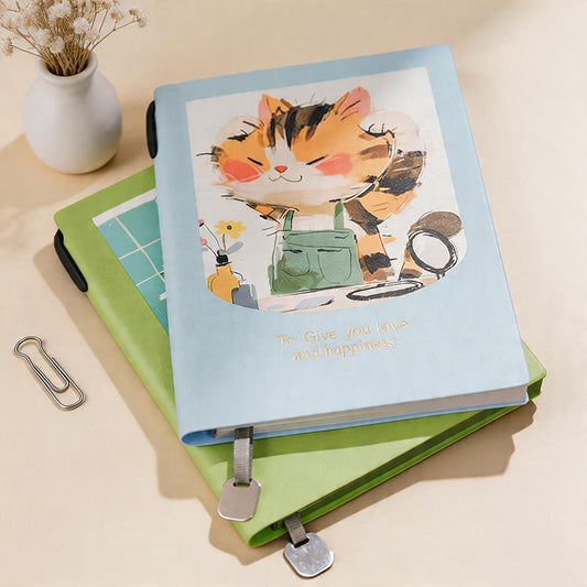 A5 PU Cover Cartoon Printed Notebook