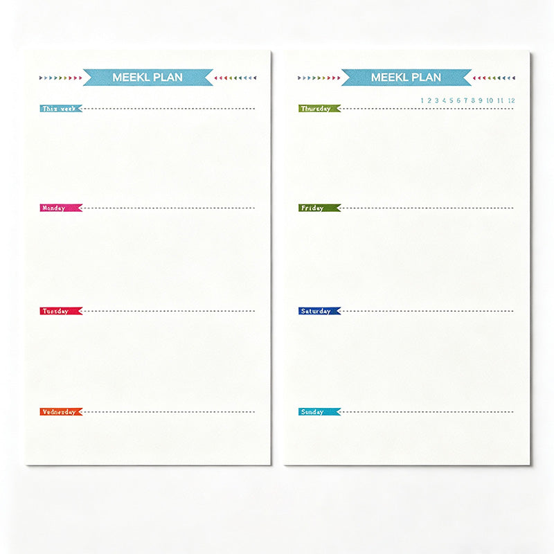 A6 Personal 6 Ring Planner Paper Inserts