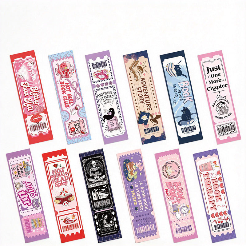 Book Lovers Club Ticket Bookmarks